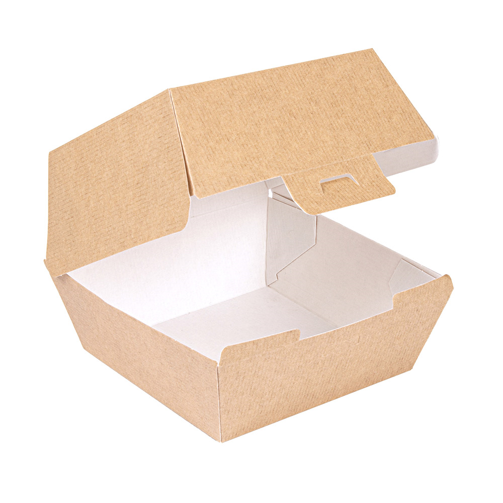 234.17-SCATOLE HAMBURGER 'THEPACK'  220 G/M2 14,4x13,6x9,2 CM (L+) NATURALE CARTONE NANO-MICRO (50 u.)