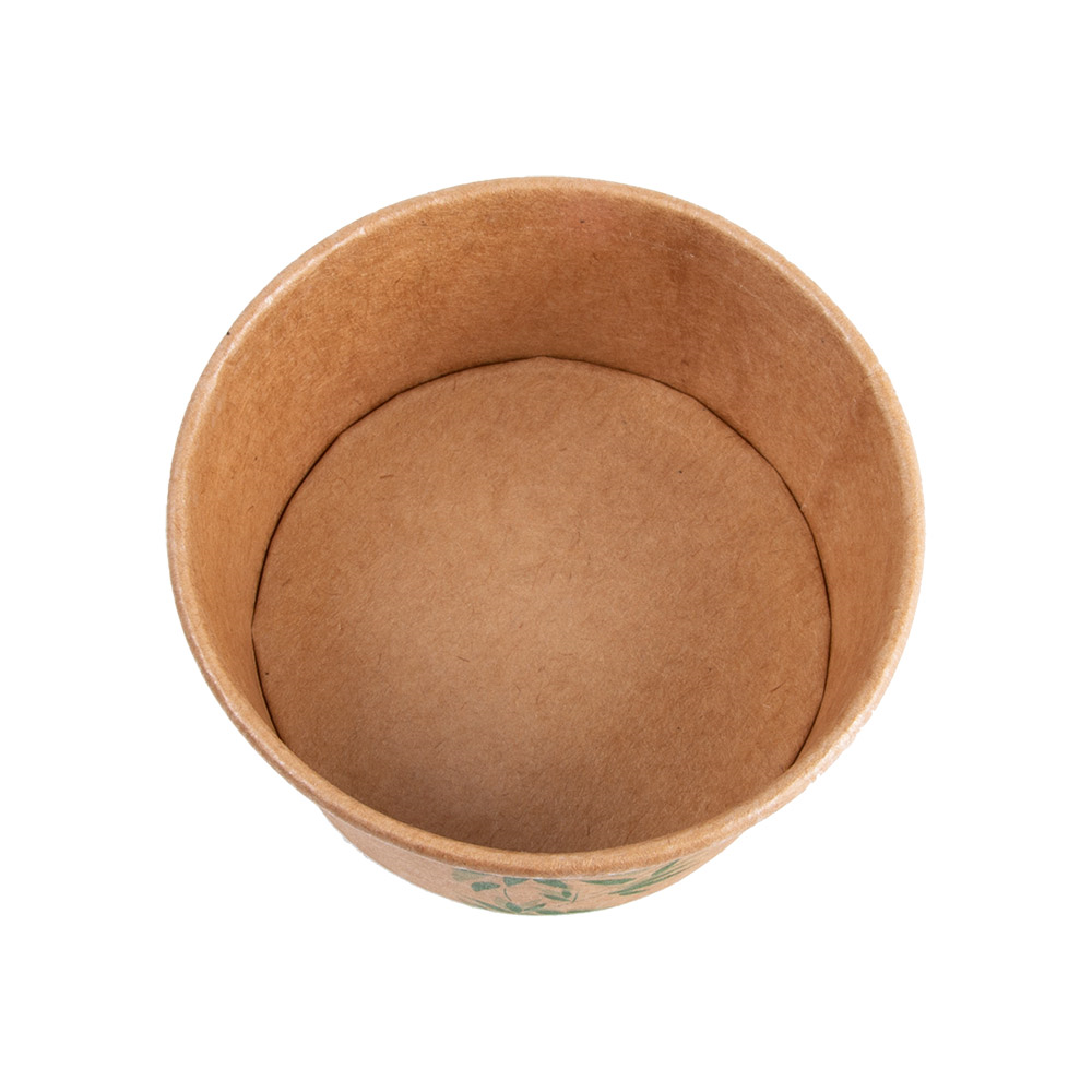 217.60-COPPETTA GELATI 'FEEL GREEN' 180 ML 250 + 18 PE G/M2 Ø8,7x5,2 CM MARRONE CARTONE (50 u.)