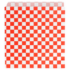 186.36-CARTA ANTIGRASSO APERTO 2 LATI FAST FOOD RED FITIPALDI 32 G/M2 16x16,5 CM BIANCO PERGAMANA ANTIGRASSI (500 u.)
