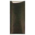 223.20-BUSTE POSATE + TOV. AIRLAID BIANCA 'JUST IN TIME OPEN'  80 + 10 PE G/M2 8,5x19,5 CM NERO KRAFT A COSTINE (250 u.)
