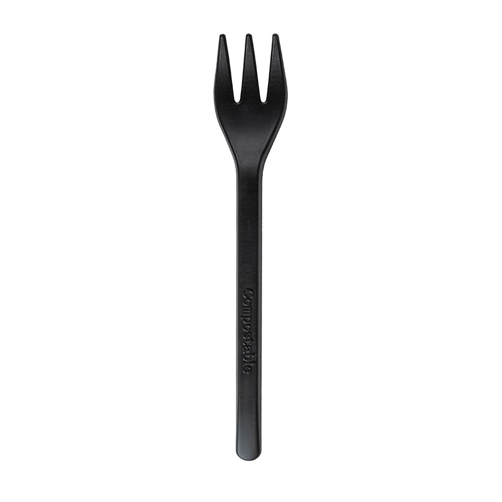 276.78-MINI FORCHETTE  10 CM NERO CPLA (100 u.)