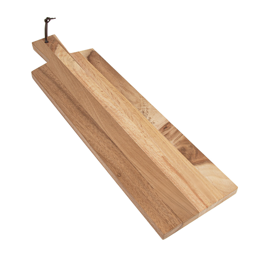 269.89-VASSOIO PRESENTAZIONE RETTANGOLARE 'WOOD'  58x16x2 CM NATURALE LEGNO