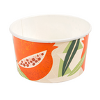 269.78-CONTENITORI GELATI AMALFI 150 ML 250 + 18 PE G/M2 Ø8,5x4,5 CM BIANCO CARTONE (50 u.)