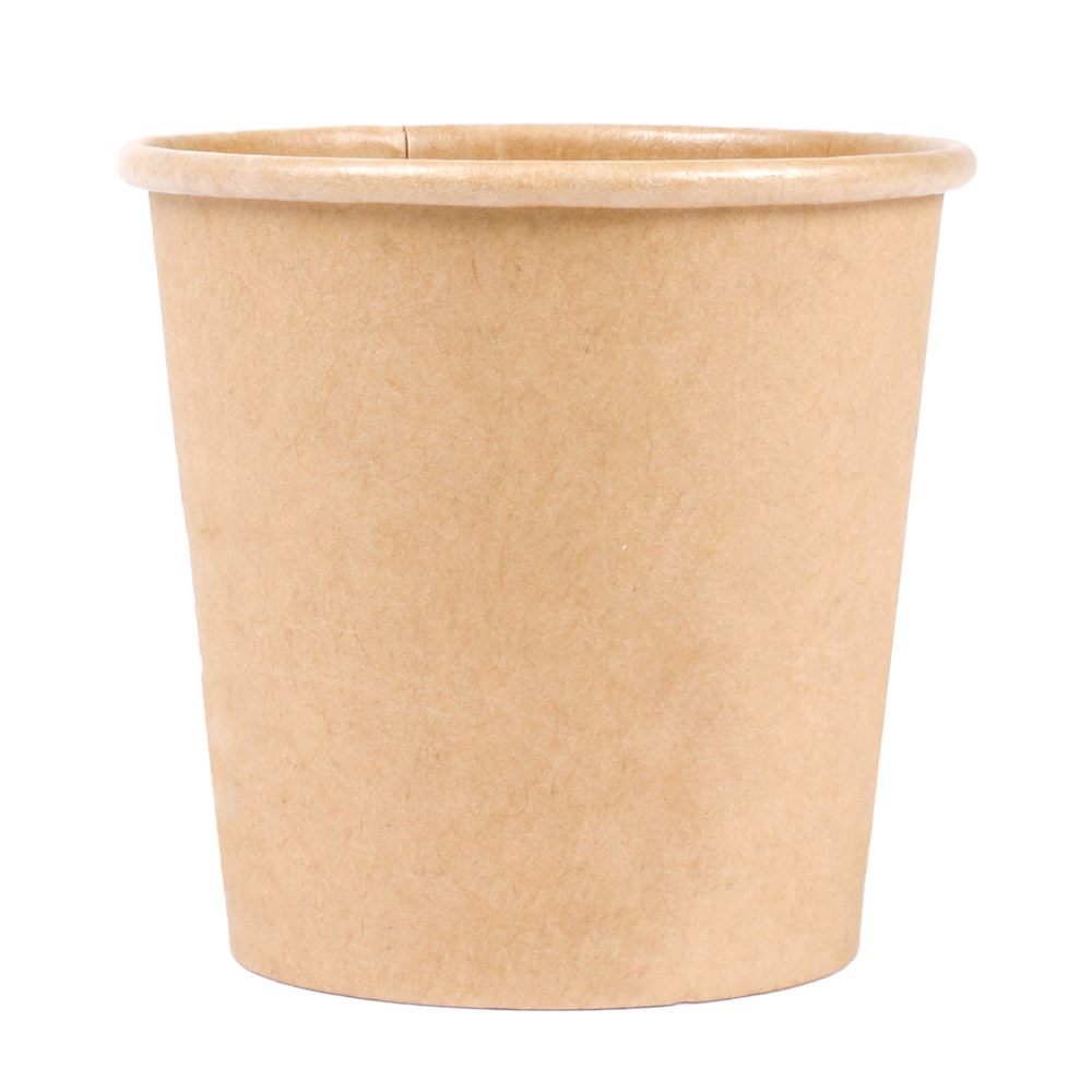 254.40-TERRINA PICCOLA 105 ML (3,5 oz) 210 + 18 PE G/M2 Ø6/4,5x5,8 CM MARRONE CARTONE (50 u.)