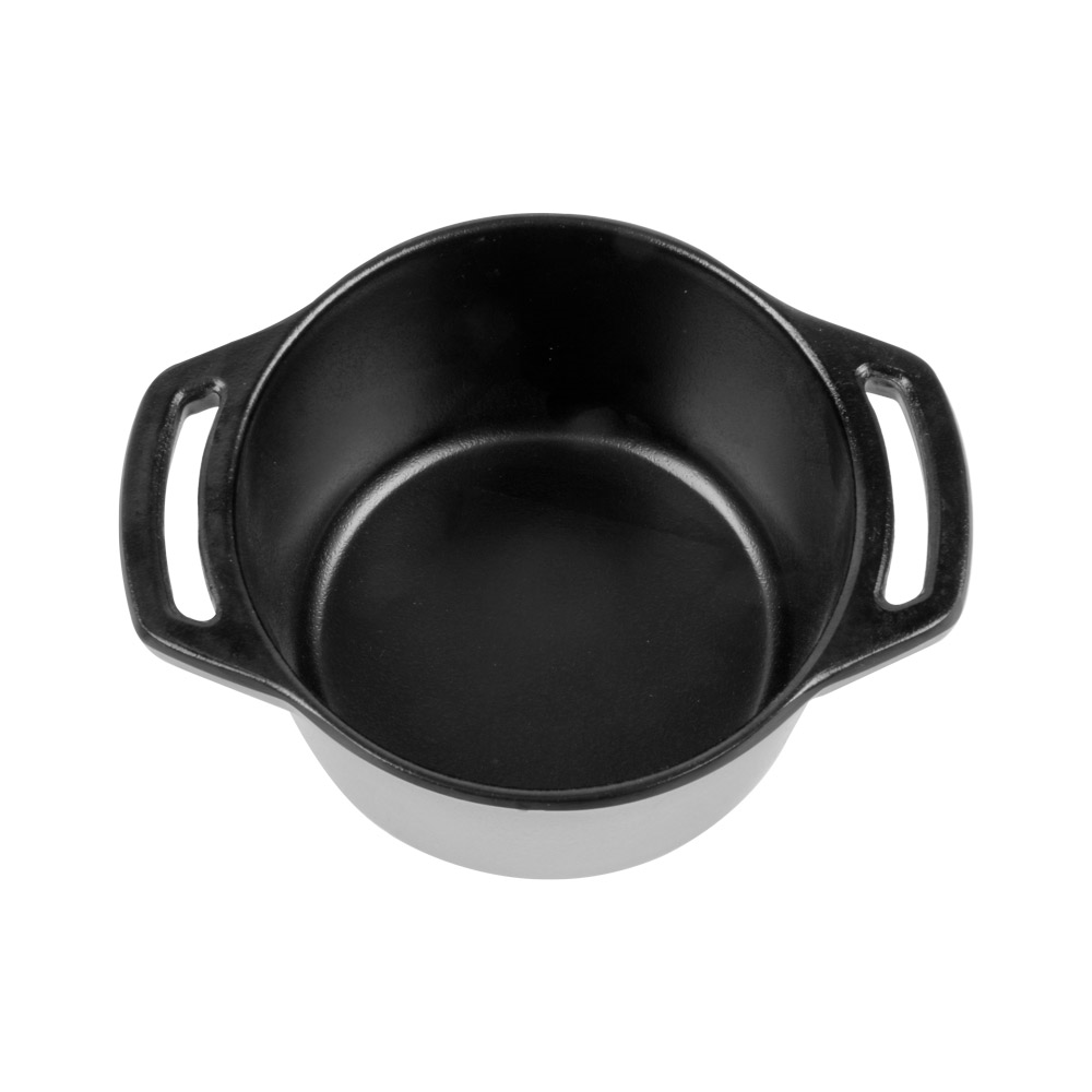 225.88-PENTOLE CUCINA CON MANIGLIE E COPERCHIO ASAMI WARE 300 ML Ø10,5x6,5 CM NERO MELAMINA (1 u.)