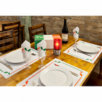 166.74-TOVAGLIOLI ECOLABEL 'DOUBLE POINT' TRATTORIA 18 G/M2 40x40 CM BIANCO TISSUE (50 u.)