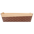 184.73-FORME PER COTTURA PASTICCERIA - LAMINATO  165 G/M2 24x8x7 CM MARRONE CARTA (40 u.)