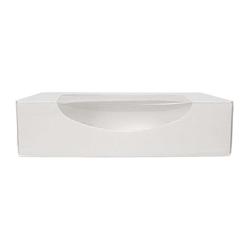 253.42-CONTENITORI SUSHI+FINESTRA 'THEPACK'  17,5x12x4,5 CM BIANCO CARTONE NANO-MICRO + OPP (50 u.)