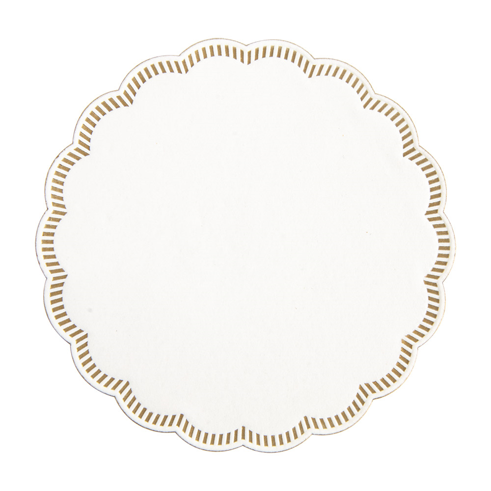102.88-SOTTOBICCHIERI 9 VELI  8x18 G/M2 + (30+12) G/M2 Ø9 CM BIANCO TISSUE (250 u.)