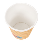 180.76-BICCHIERI BEVANDE CALDE DOPPIA PARETE  240 ML - 8 oz 280 + 250 + 18 PE G/M2 Ø8/5,6x9,2 CM MARRONE CARTONE (25 u.)