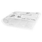 186.42-CARTA ANTIGRASSO APERTO 2 LATI FAST FOOD TIMES 35 G/M2 17x18 CM BIANCO PERGAMANA ANTIGRASSI (500 u.)