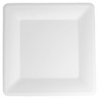 215.94-PIATTI QUADRAI 'BIONIC'  26,2x26,2x1,9 CM BIANCO BAGASSA (50 u.)