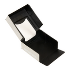 273.88-CONTENITORI SUSHI+FINESTRA 'THEPACK' KINTSU  10x10x4 CM BIANCO/NERO CARTÓN NANO-MICRO + PE + OPP (50 u.)