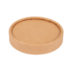 233.28-COPERCHIO TERRINA GELATI 120 ML 280 + 18 PE G/M2 Ø7,7 CM MARRONE CARTONE (50 u.)