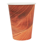 255.05-BICCHIERI BEVANDE CALDE 1 PARETE 'ARIZONA' 360 ML 300 + 18 PE G/M2 Ø9/6x11 CM MARRONE CARTONE (50 u.)