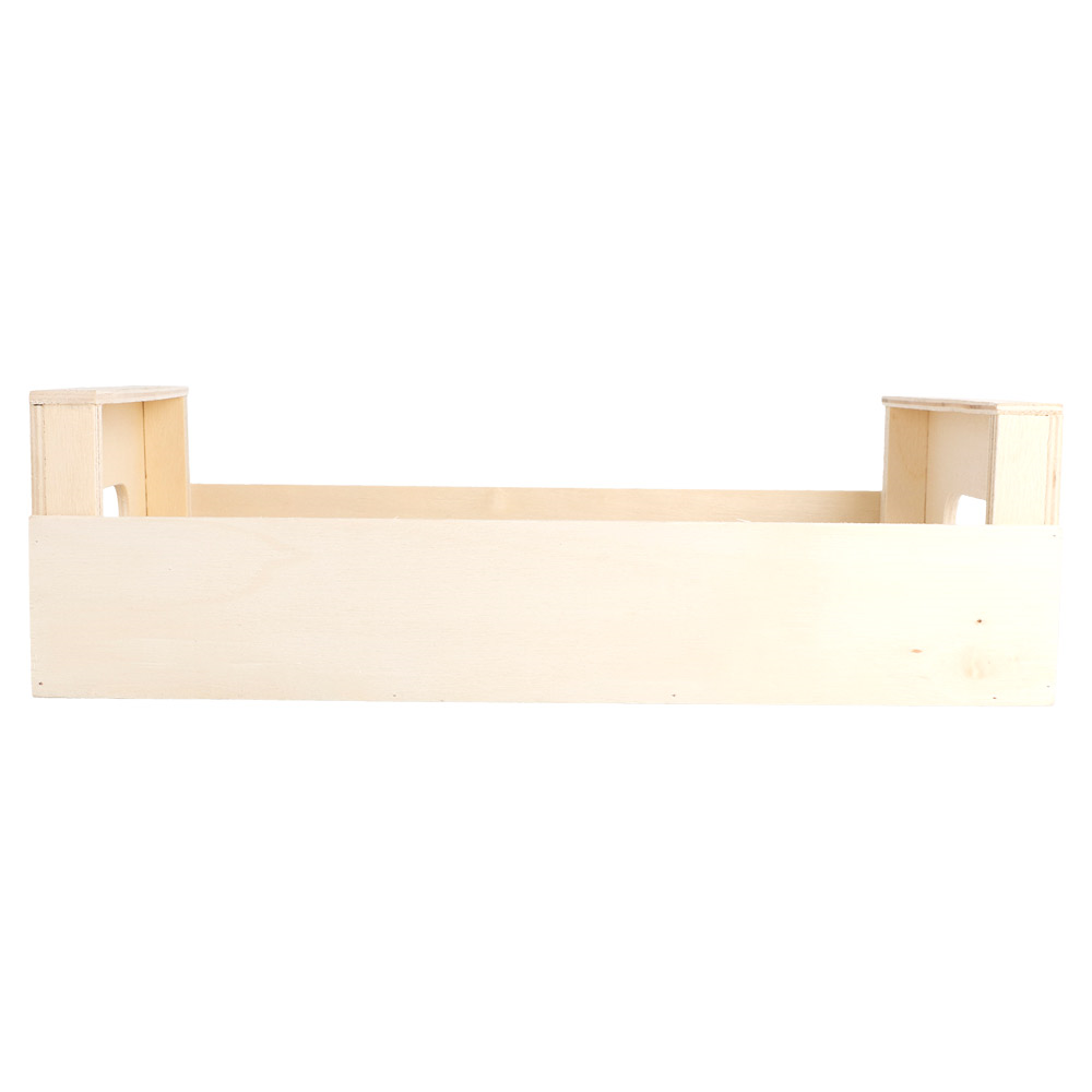 217.28-MINI CASSETTE 'WOOD'  25x15x7,5 CM NATURALE LEGNO