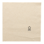 254.53-TOVAGLIOLI ECOLABEL 2 VELI 'FEEL GREEN' PAPER PACK 18 G/M2 33x33 CM NATURALE TISSUE RICICLATO (100 u.)