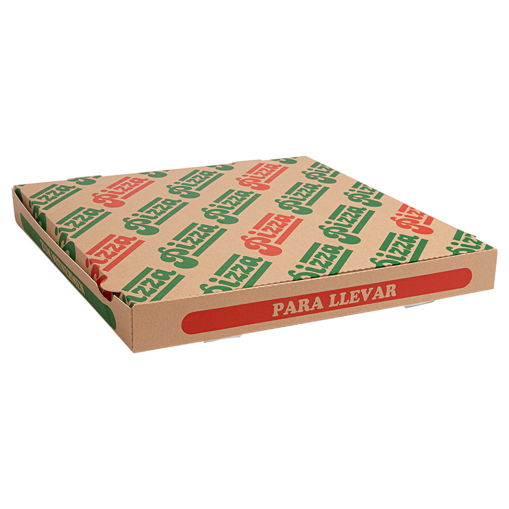 262.42-SCATOLA PIZZA   36x36x4 CM NATURALE CARTONE A MICROCANALI (100 u.)
