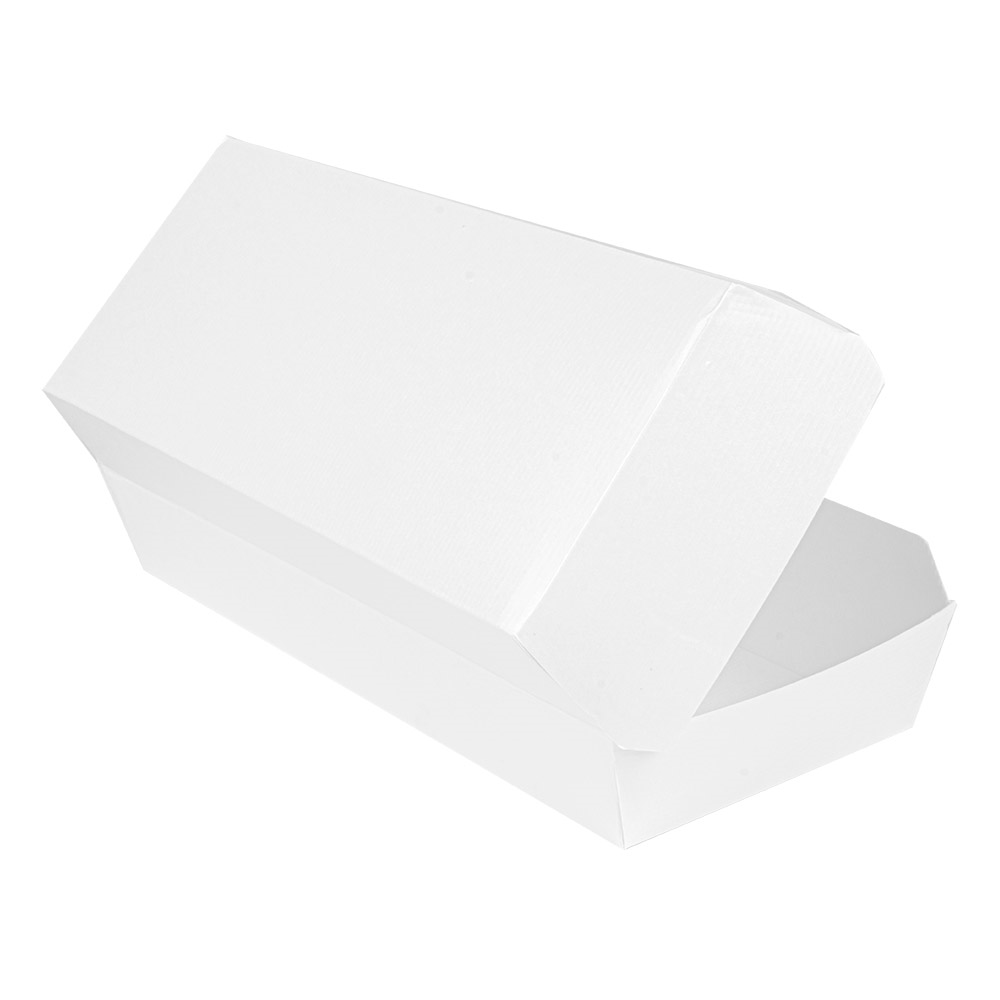 234.29-SCATOLE "PANINI" 'THEPACK'  26,5x12,2x7 CM BIANCO CARTONE NANO-MICRO (50 u.)