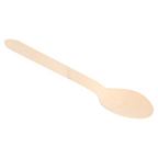 166.96-CUCCHIAI 'WOOD' MAKAN  15,8 CM NATURALE LEGNO (100 u.)