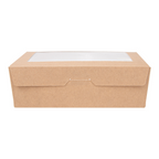 253.62-SCATOLE CON FINESTRA 'THEPACK' 1000 ML 12x17x5,5 CM NATURALE CARTONE NANO-MICRO + OPP (50 u.)