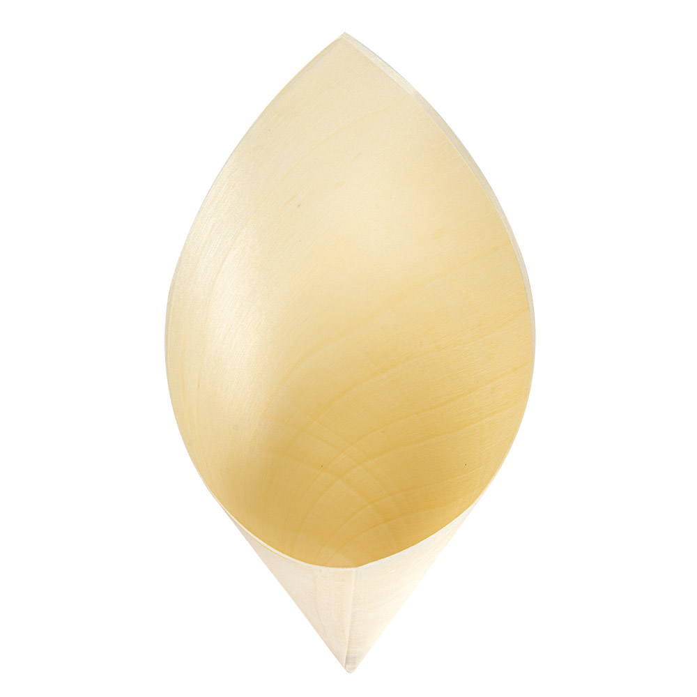 259.91-CONI IN FOGLIA DI PIOPPO 'WOOD'  22 CM NATURALE LEGNO (50 u.)