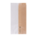 231.18-SACCHETTI PER SANDWICHES CON FINESTRA ECO 'JUST PAPER' ROUND 38 G/M2 12+6x23 CM NATURALE PERGAMANA ANTIGRASSI (250 u.)