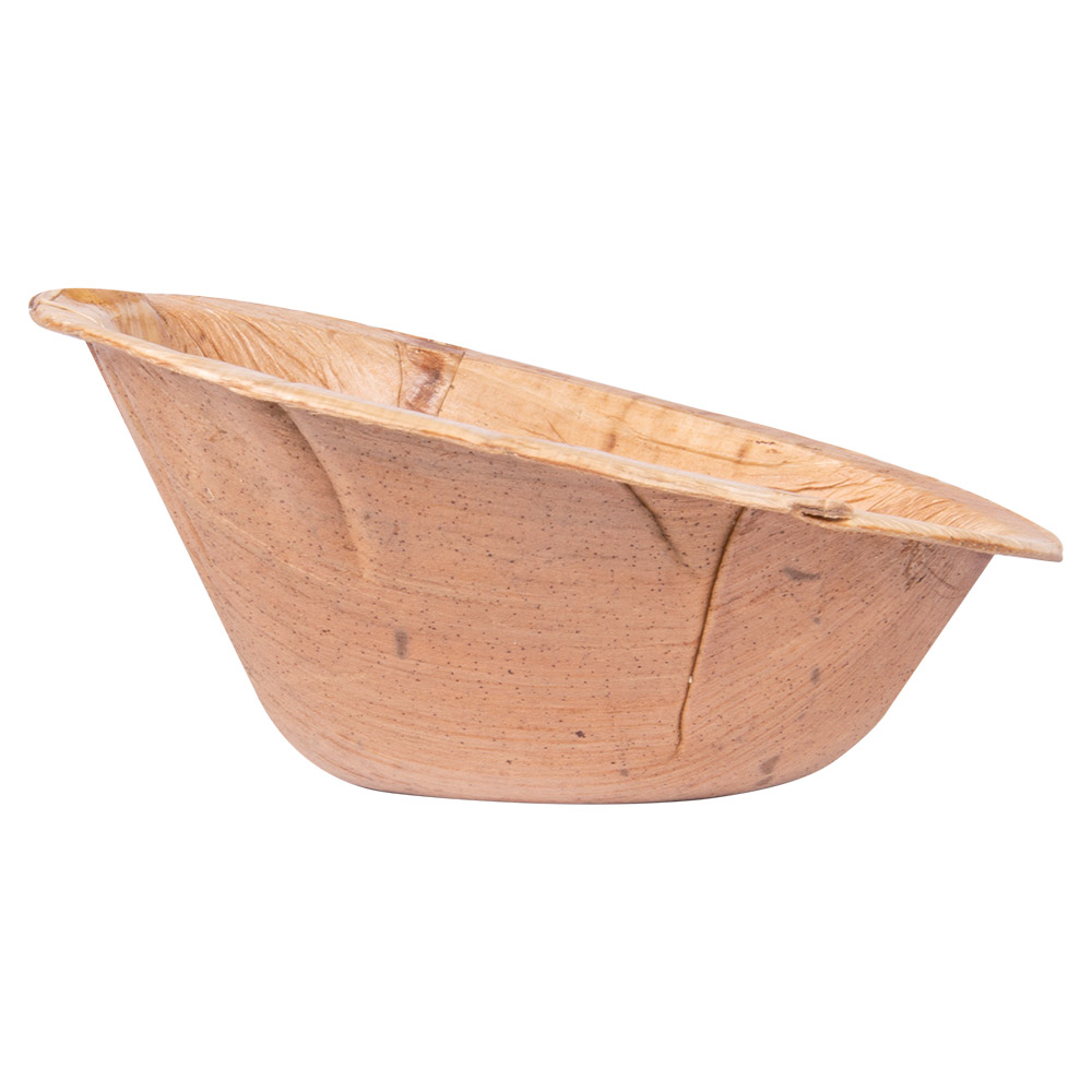 250.45-CIOTOLE OVALE CURVA 'ARECA' 70 ML 10x7,2x4,8 CM NATURALE ARECA (25 u.)
