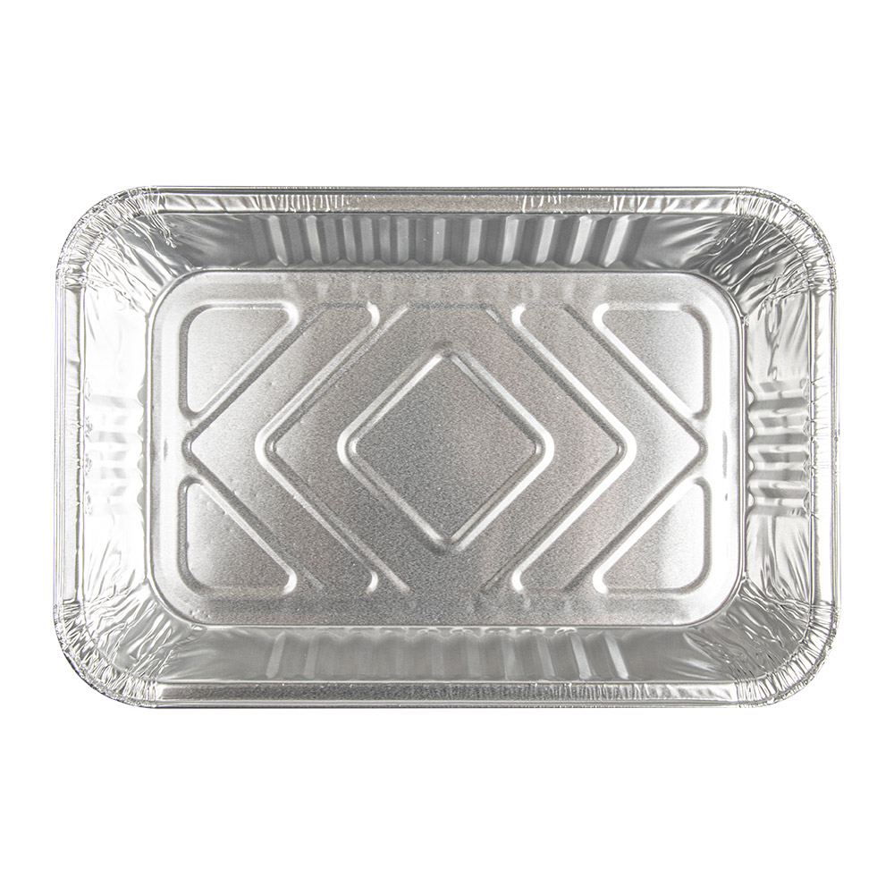 135.43-VASCHETTA RETTANGOLARE  800 ML 21x14x3,8 CM ALLUMINIO (100 u.)