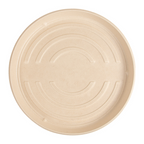 204.12-BASI RECIPIENTI PIZZA 'BIONIC'  Ø 35,7x3,3 CM NATURALE BAGASSA (50 u.)
