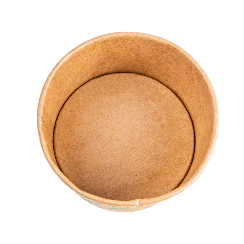 217.61-COPPETTA GELATI 'FEEL GREEN' 240 ML 250 + 18 PE G/M2 Ø9,4x5,5 CM MARRONE CARTONE (50 u.)
