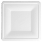 215.90-PIATTI QUADRATI 'BIONIC'  16x16x1,5 CM BIANCO BAGASSA (50 u.)