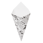 234.45-CONI PER FRITTI 'THEPACK' TIMES 250 G 15,7x26,8 CM BIANCO CARTONE NANO-MICRO (200 u.)