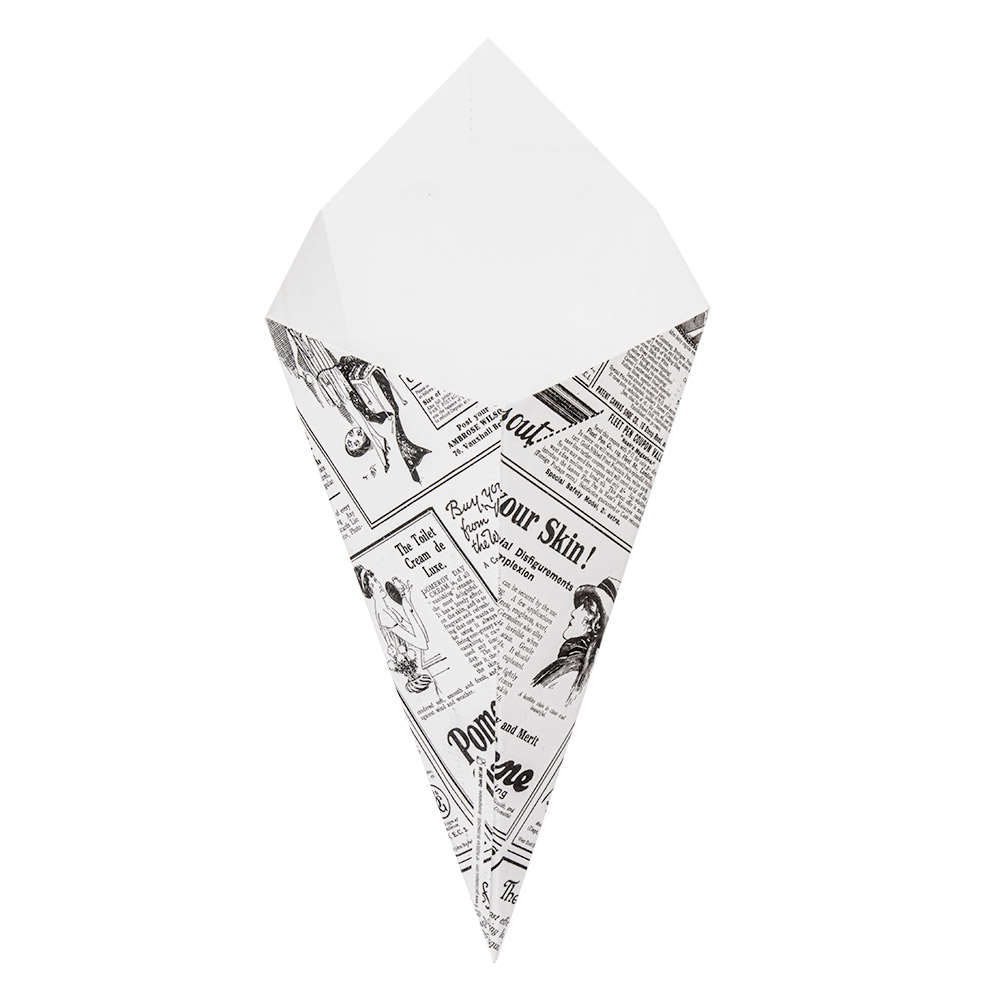 234.45-CONI PER FRITTI 'THEPACK' TIMES 250 G 15,7x26,8 CM BIANCO CARTONE NANO-MICRO (200 u.)