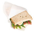 173.62-BUSTE APERTE 2 LATI  22 G/M2 + 8 LDPE 18X18,2 CM BIANCO KRAFT (100 u.)
