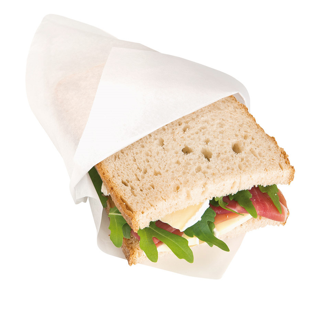 173.62-BUSTE APERTE 2 LATI  22 G/M2 + 8 LDPE 18X18,2 CM BIANCO KRAFT (100 u.)
