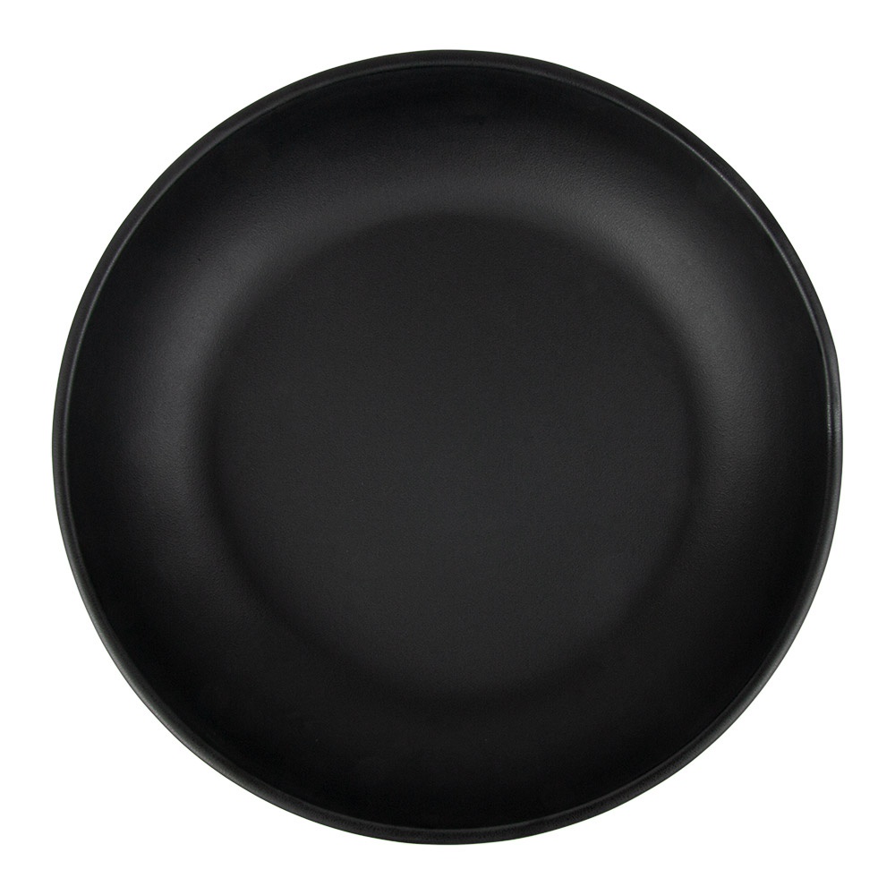 262.18-PIATTI PROFONDI ASAMI WARE  Ø 24,5x5,3 CM NERO MELAMINA (1 u.)