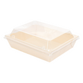 254.89-COMBO BARCHETTE + COPPERCHIO PET 'WOOD'  16x12x3,6 CM NATURALE LEGNO (50 u.)