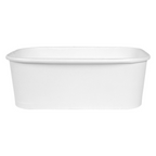 266.27-CONTENITORI RETTANGOLARI  750 ML 320 + 26 PE G/M2 17,3x12,3x5,7 CM BIANCO KRAFT (50 u.)