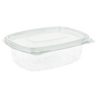 169.28-CONTENITORE CON COPERCHIO 250 ML 13,2x9,5x4,1 CM TRASPARENTE RPET (100 u.)
