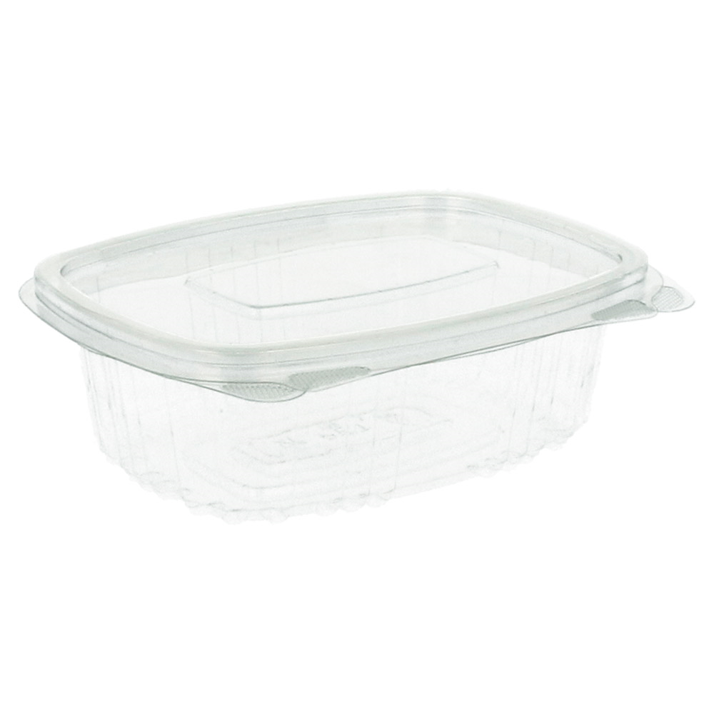 169.28-CONTENITORE CON COPERCHIO 250 ML 13,2x9,5x4,1 CM TRASPARENTE RPET (100 u.)