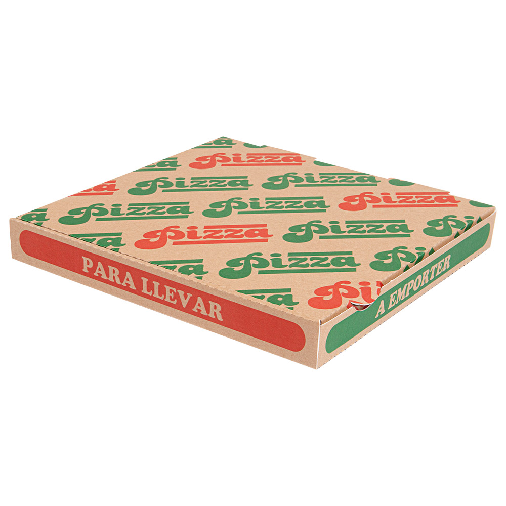 262.41-SCATOLA PIZZA   24x24x3 CM NATURALE CARTONE A MICROCANALI (100 u.)