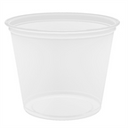 130.13-TERRINA PICCOLA PER MICROONDE 165 ML Ø7,4x6 CM TRASPARENTE PP (125 u.)
