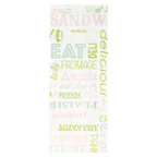 229.25-SACCHETTI SANDWICHES GREEN PAROLE 32 G/M2 9+4x22 CM BIANCO PERGAMANA ANTIGRASSI (500 u.)