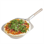 148.86-PALA DI PIZZA LATI AFILATI  30,5x35,6x69 CM ARGENTO ALLUMINIO