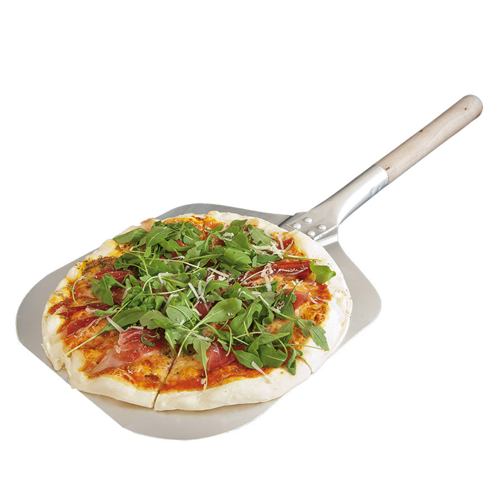 148.86-PALA DI PIZZA LATI AFILATI  30,5x35,6x69 CM ARGENTO ALLUMINIO