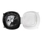 267.00-CONTENITORE COPERCHIO CERNIERA MICROONDE  1370 ML 25,1x25,8x7,4 CM NERO PP (100 u.)