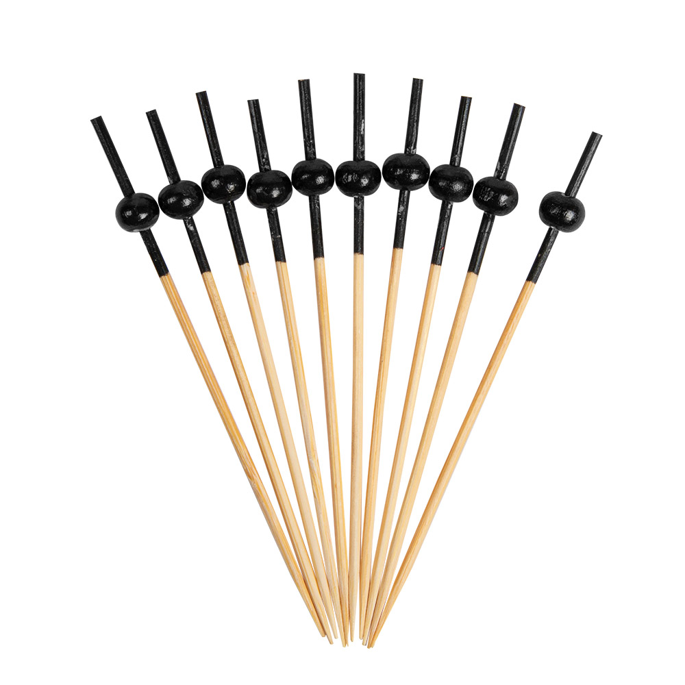 250.33-SPIEDINI "PERLA NERA" 'BAMBOO'  9 CM NATURALE BAMBÙ (100 u.)
