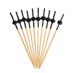 250.33-SPIEDINI "PERLA NERA" 'BAMBOO'  9 CM NATURALE BAMBÙ (100 u.)