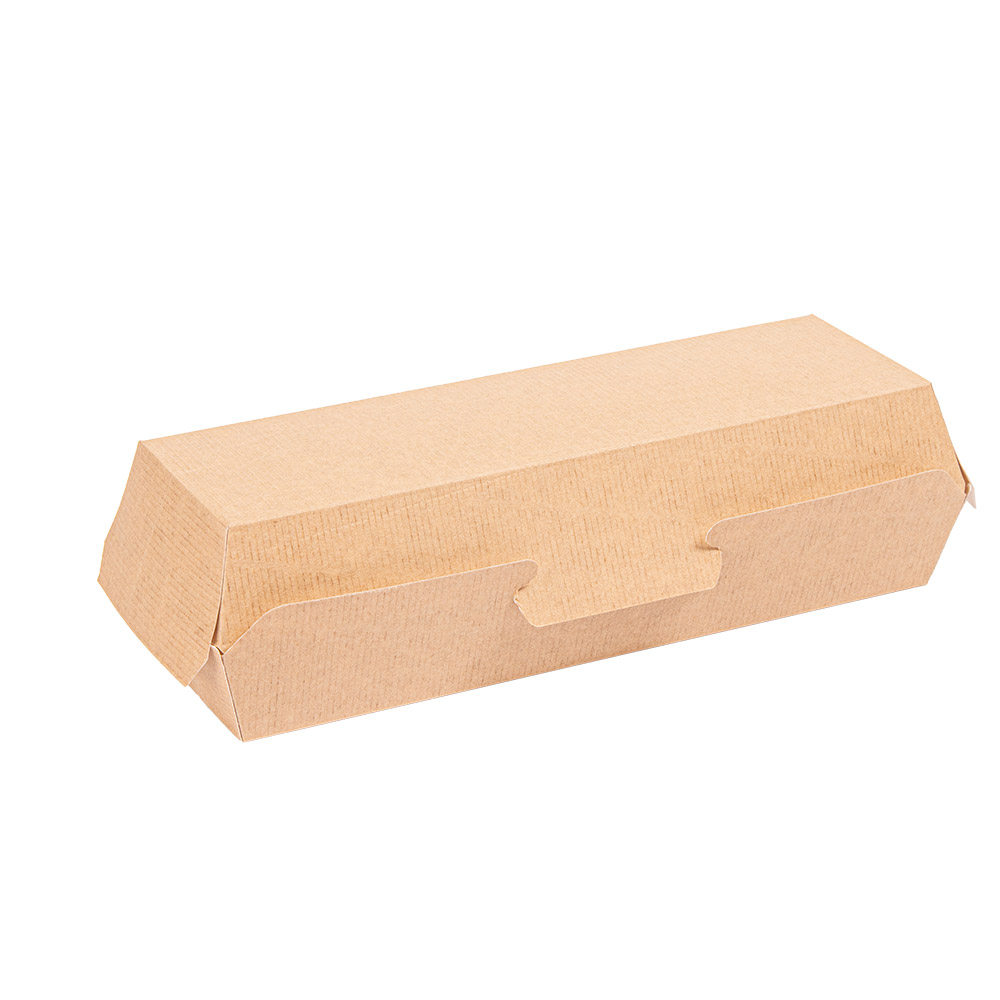 234.25-VASCHETTE "HOT DOG" 'THEPACK'  23,2x9x6,3 CM NATURALE CARTONE NANO-MICRO (50 u.)